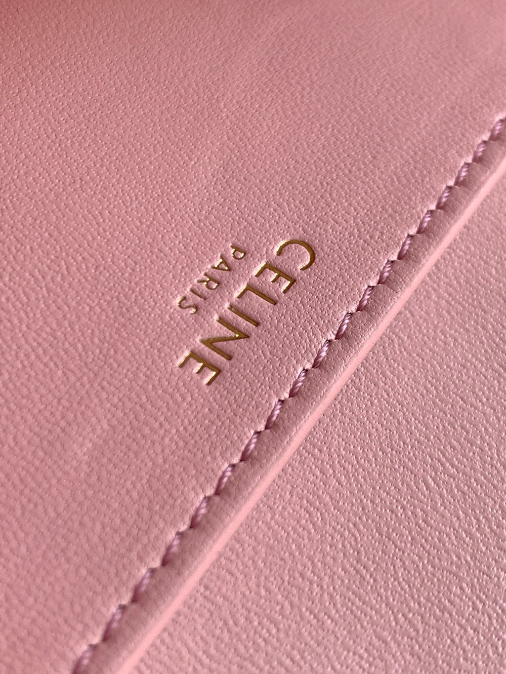 Celine Mini Tabou Clutch 18 Calfskin Sakura Pink
