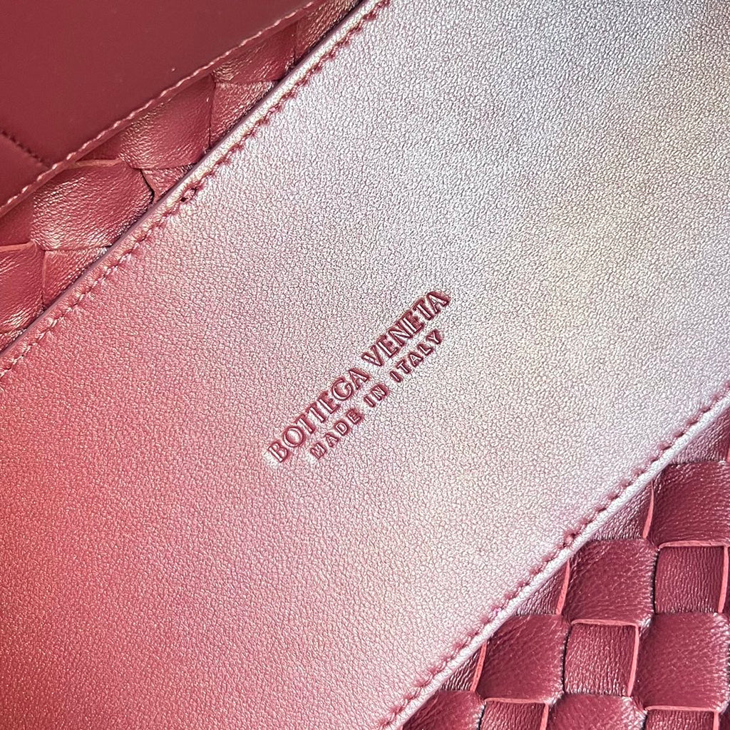 Bottega Veneta Medium Andiamo 32 in Burgundy Lambskin Bag