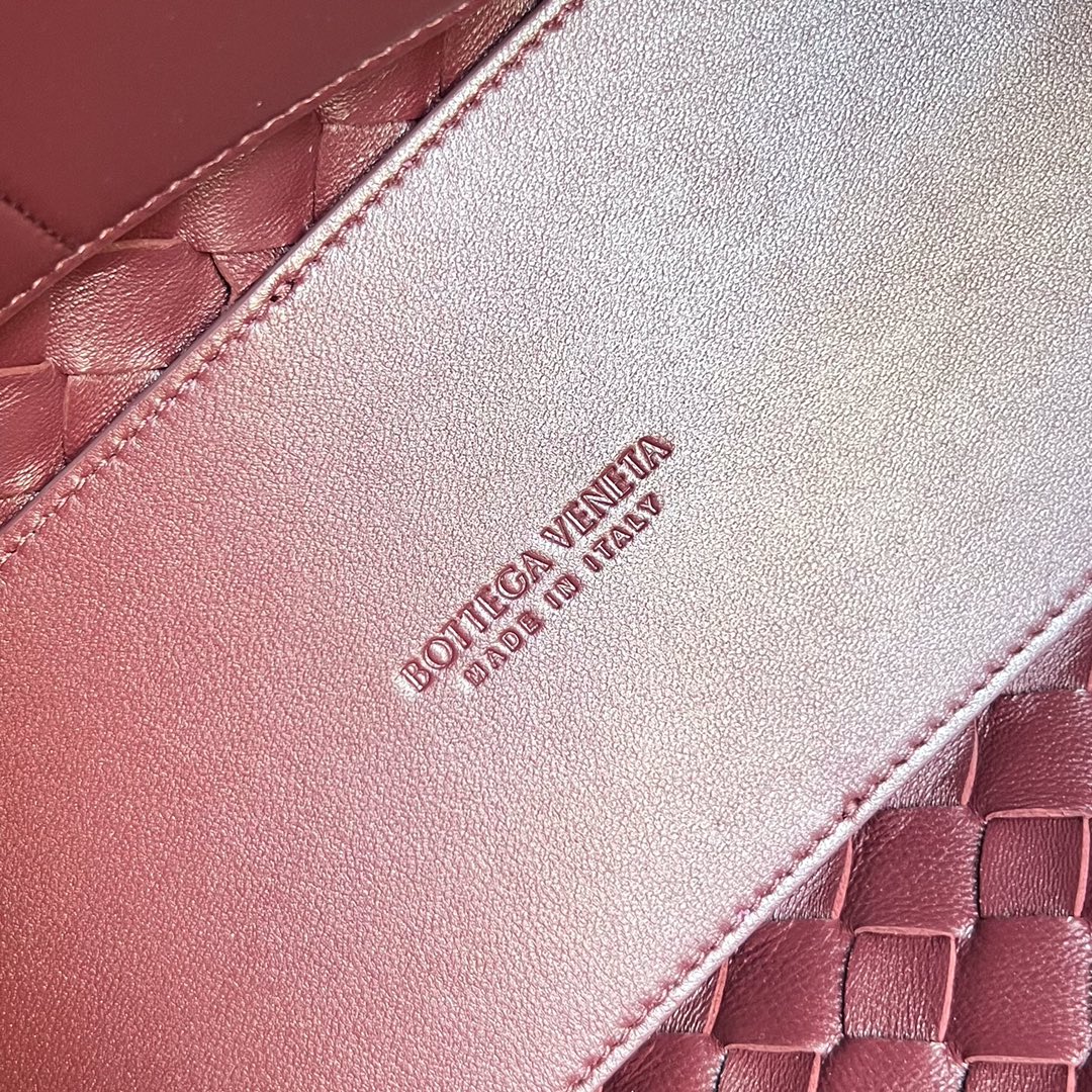 Bottega Veneta Medium Andiamo 32 in Burgundy Lambskin Bag