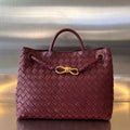 Bottega Veneta Medium Andiamo 32 in Burgundy Lambskin Bag