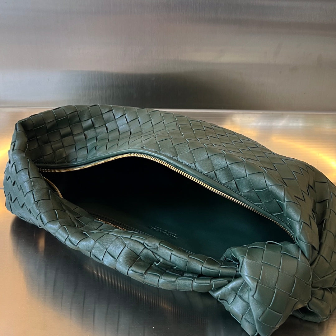 Bottega Veneta Small Jodie 48 Dark Green Calfskin Bag