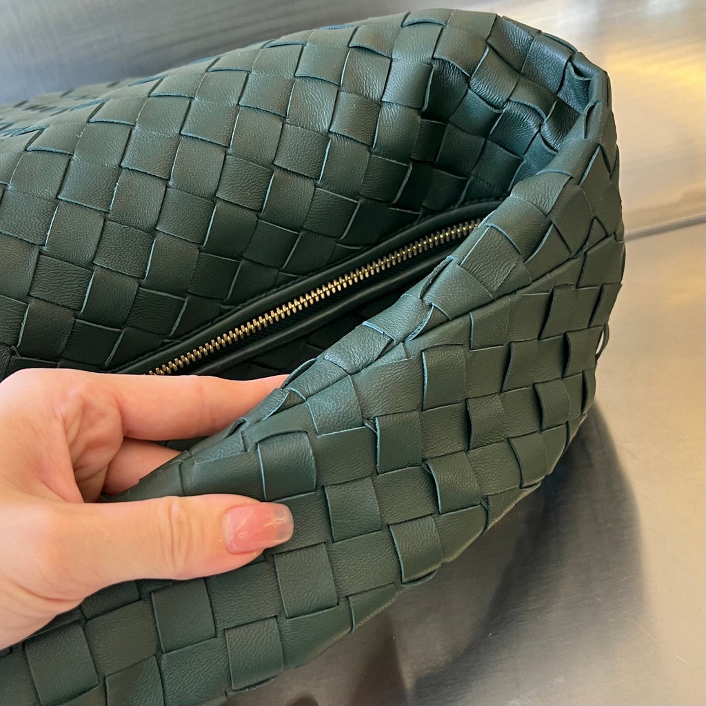 Bottega Veneta Small Jodie 48 Dark Green Calfskin Bag