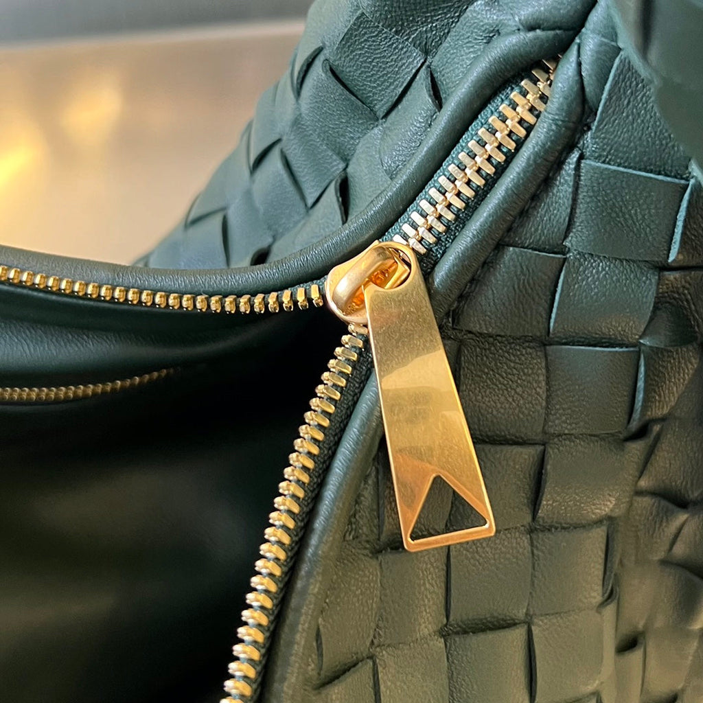 Bottega Veneta Small Jodie 48 Dark Green Calfskin Bag