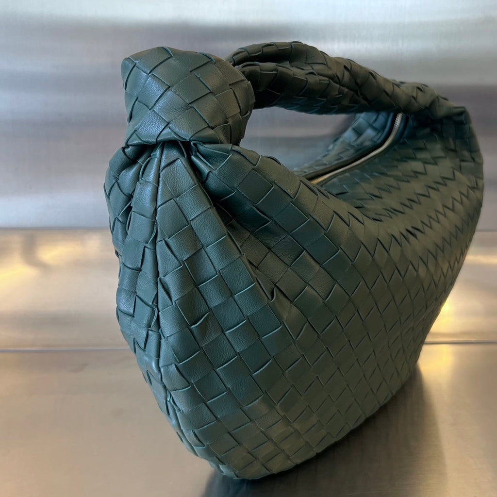Bottega Veneta Small Jodie 48 Dark Green Calfskin Bag