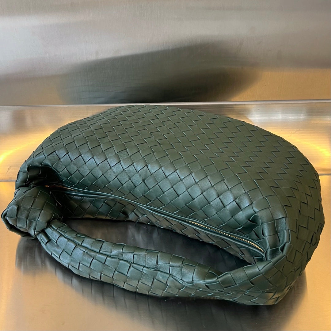 Bottega Veneta Small Jodie 48 Dark Green Calfskin Bag