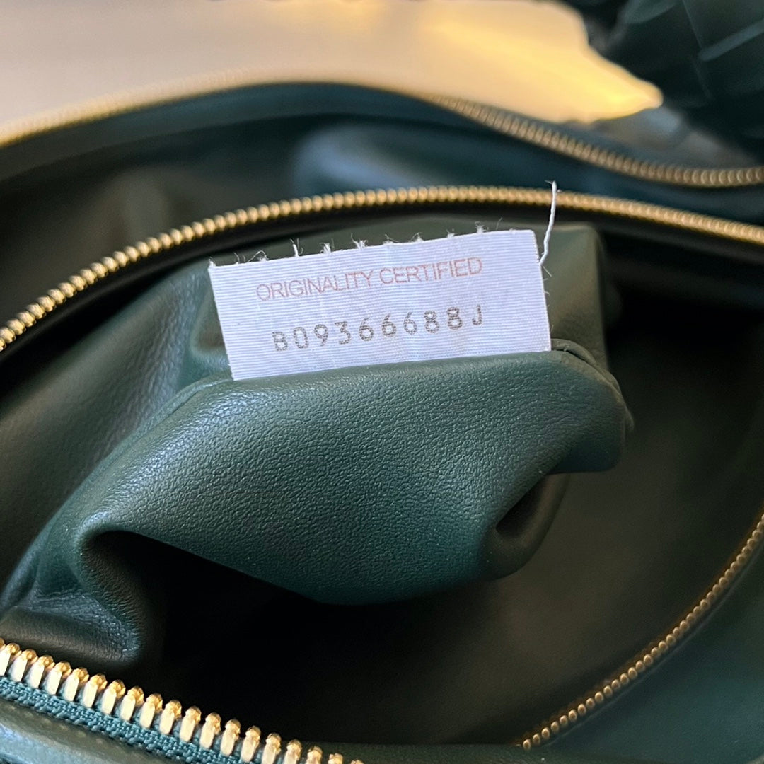 Bottega Veneta Small Jodie 48 Dark Green Calfskin Bag