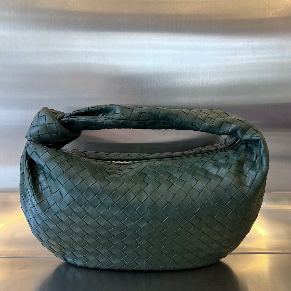 Bottega Veneta Small Jodie 48 Dark Green Calfskin Bag