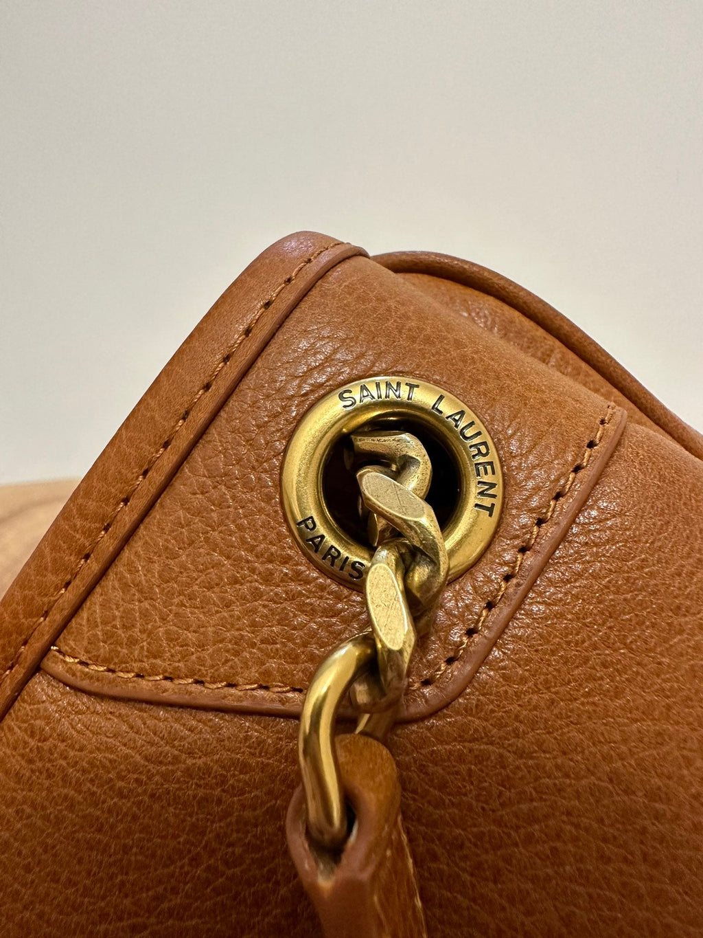 Saint Laurent Niki Medium 26 Lambskin Cinnamon Brown Bag
