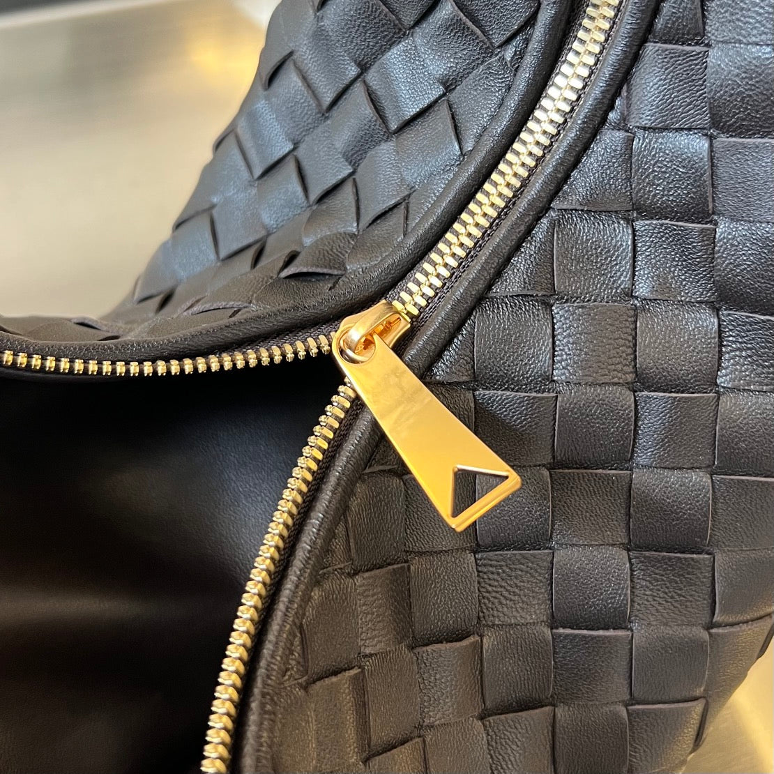 Bottega Veneta Small Jodie 48 Black Calfskin Bag
