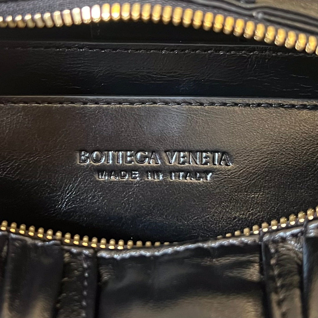 Bottega Veneta Small Brick Cassette 23 in Black Soft Lambskin Bag
