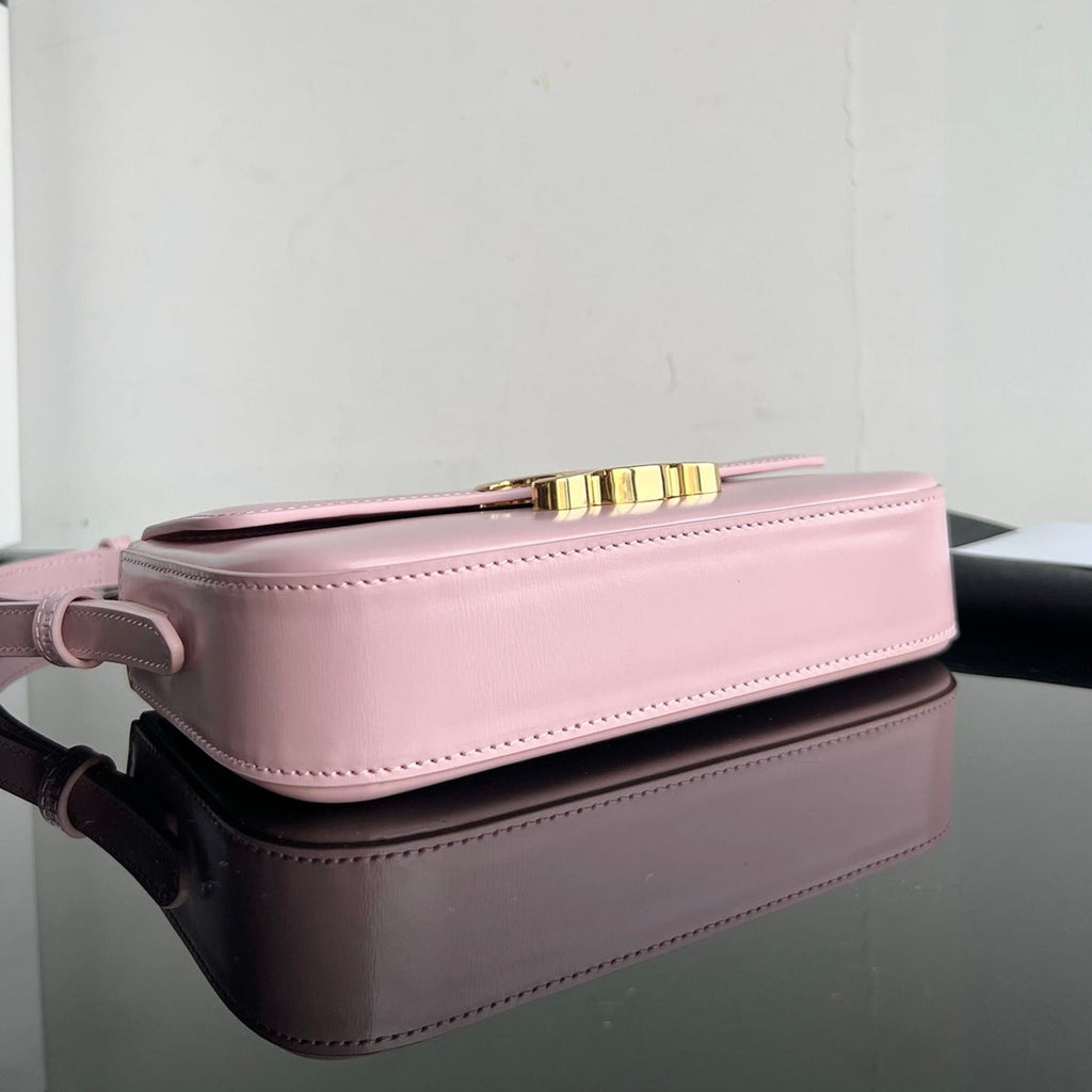 Celine Triomphe 20 Pink Pastel Calfskin Bag