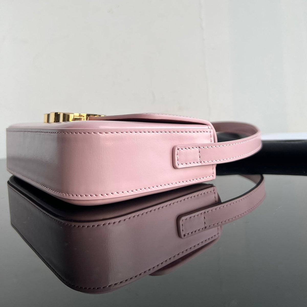 Celine Triomphe 20 Pink Pastel Calfskin Bag