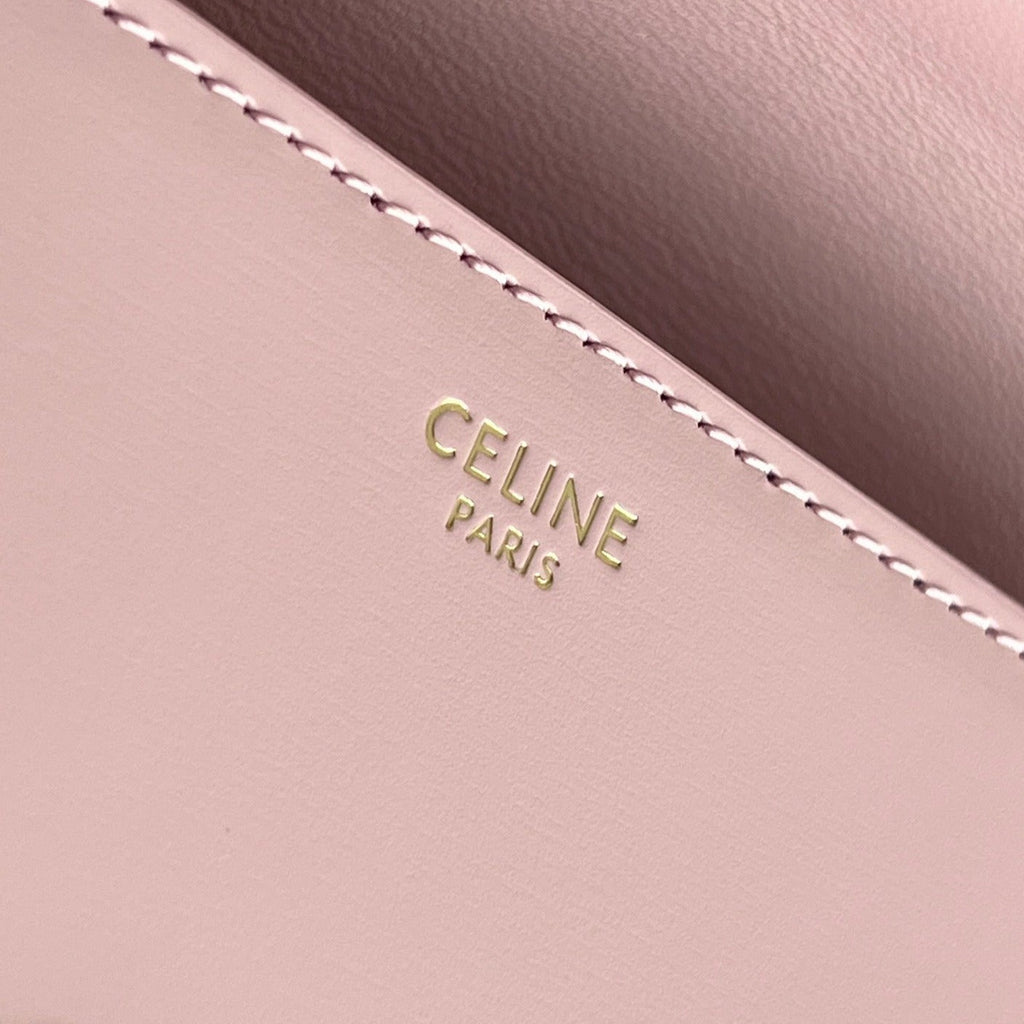 Celine Triomphe 20 Pink Pastel Calfskin Bag