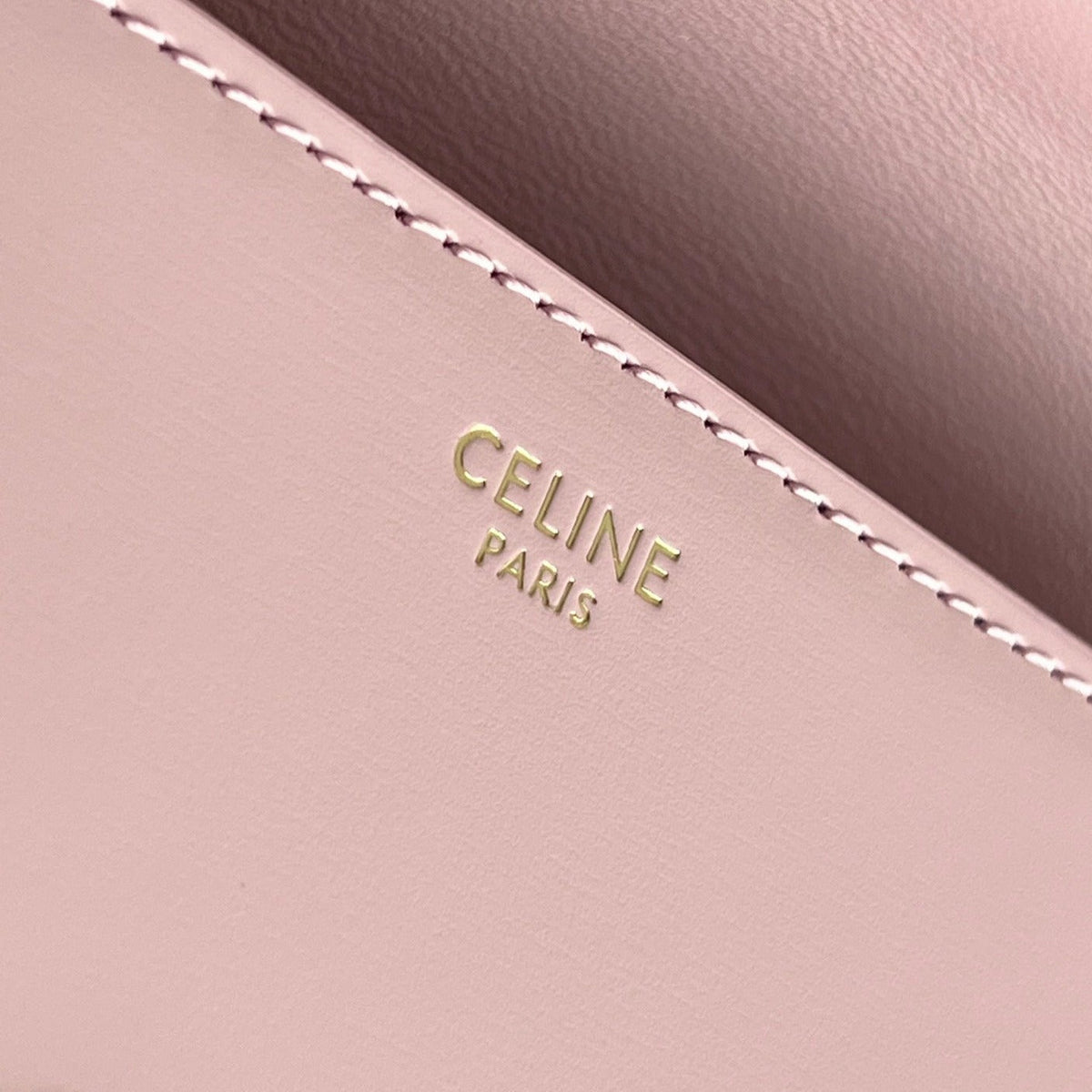 Celine Triomphe 20 Pink Pastel Calfskin Bag