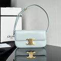 Celine Triomphe 20 Blue Pastel Calfskin Bag