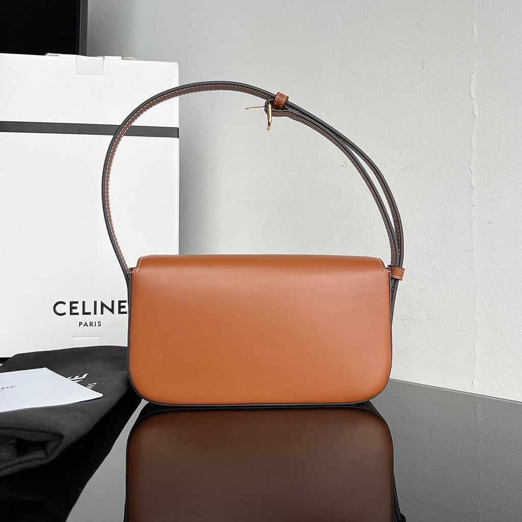 Celine Triomphe 20 Cider Orange Calfskin Bag