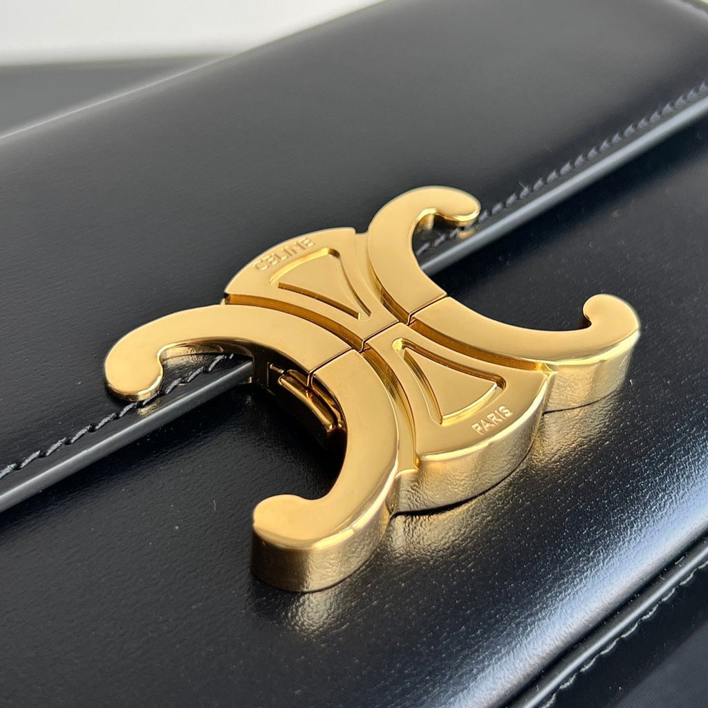 Celine Triomphe 20 Black Calfskin Bag