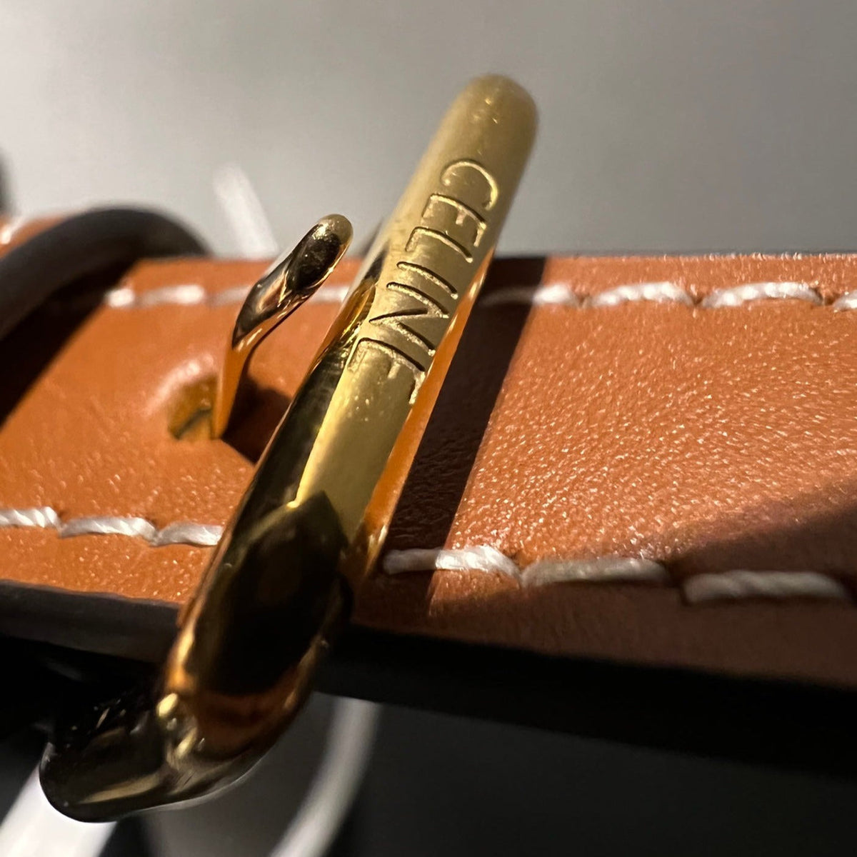 Celine Triomphe 20 Tan Calfskin Bag
