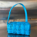 Bottega Veneta Small Brick Cassette 23 in Sky Blue Soft Lambskin Bag
