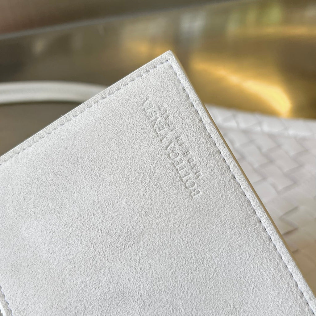 Bottega Veneta Mini Solstice 30 White Lambskin Bag