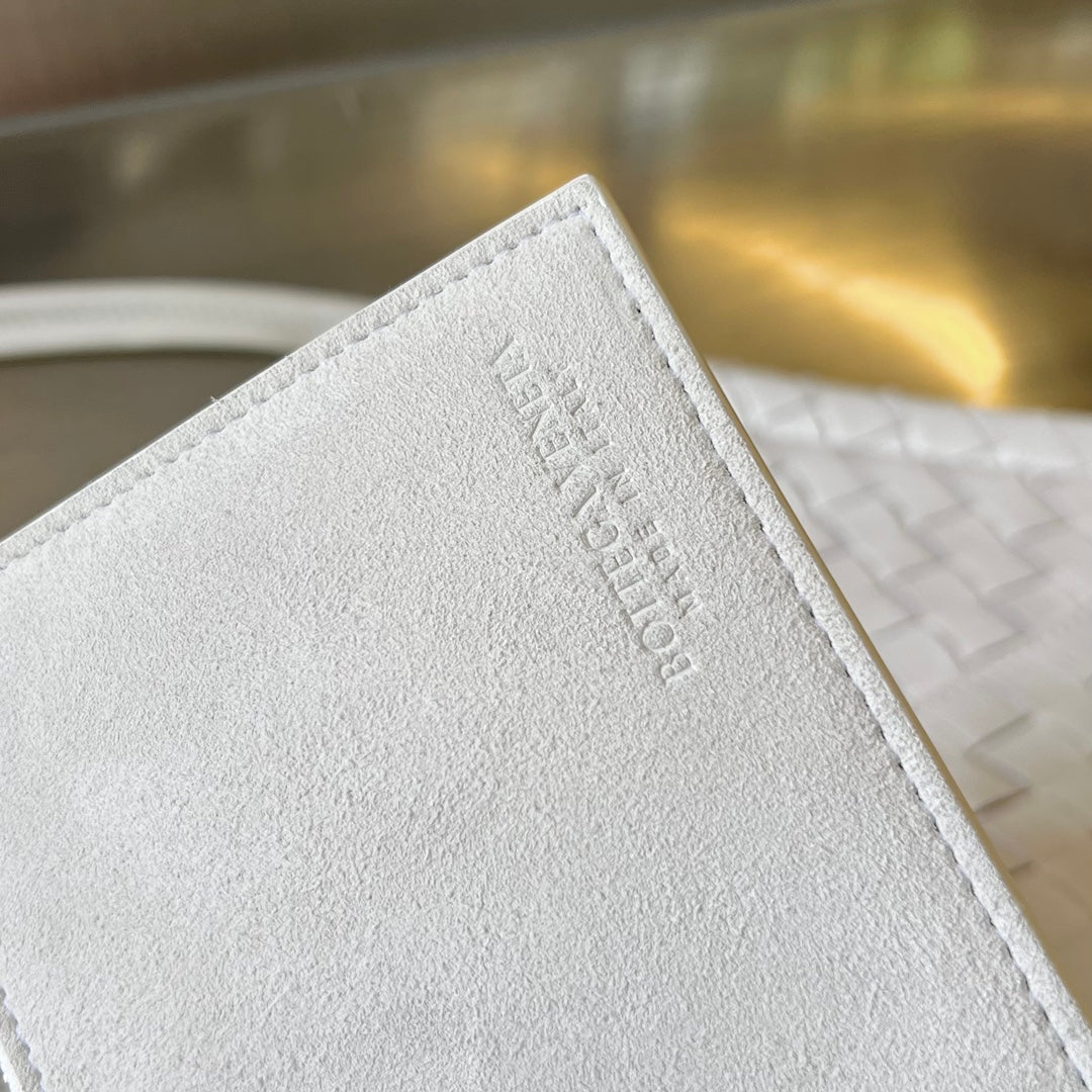 Bottega Veneta Mini Solstice 30 White Lambskin Bag