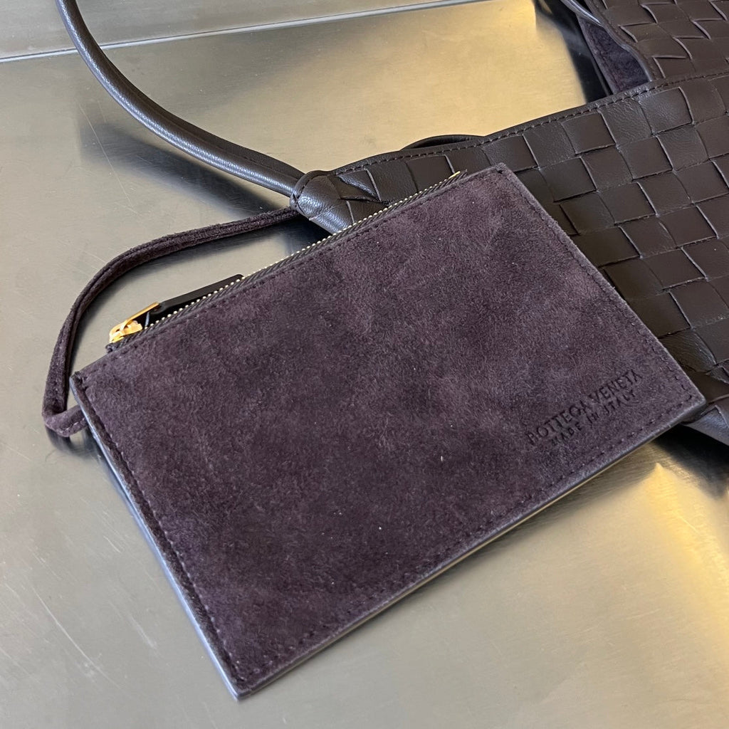 Bottega Veneta Mini Solstice 30 Chocolate Lambskin Bag