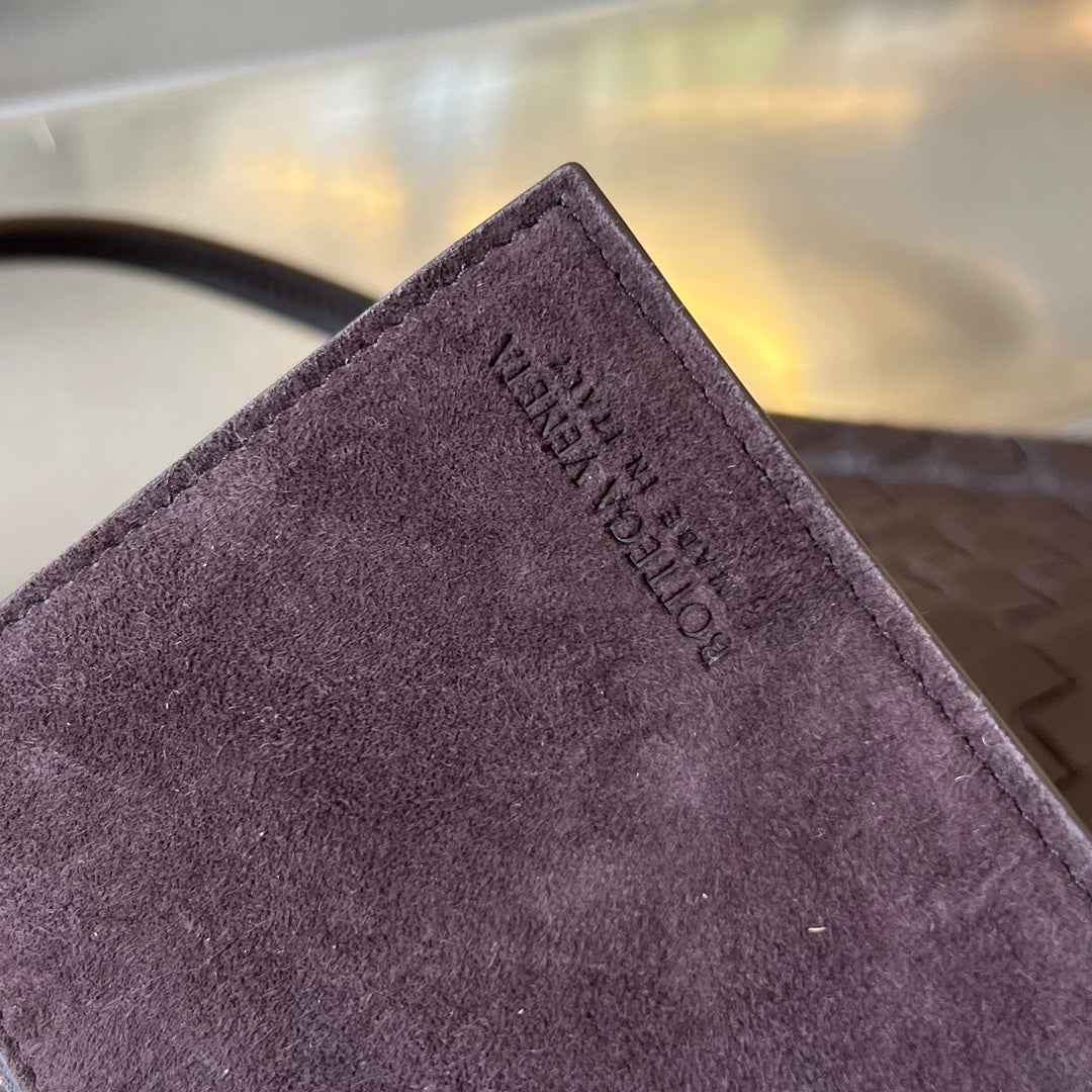 Bottega Veneta Mini Solstice 30 Chocolate Lambskin Bag