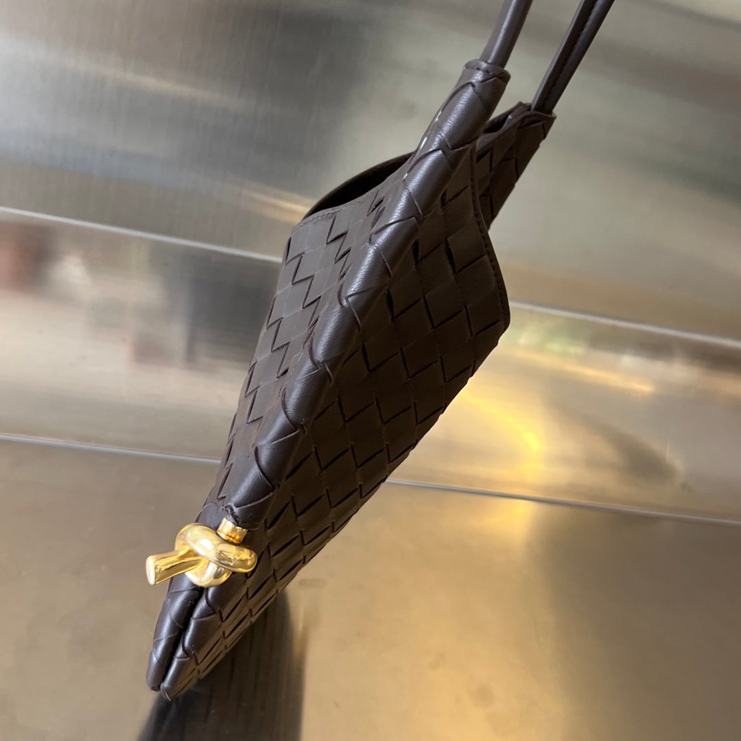 Bottega Veneta Mini Solstice 30 Chocolate Lambskin Bag