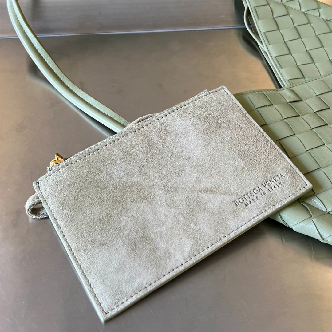 Bottega Veneta Mini Solstice 30 Sardine Grey Lambskin Bag