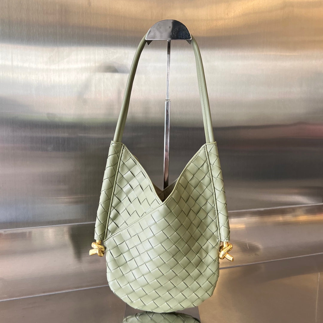 Bottega Veneta Mini Solstice 30 Sardine Grey Lambskin Bag