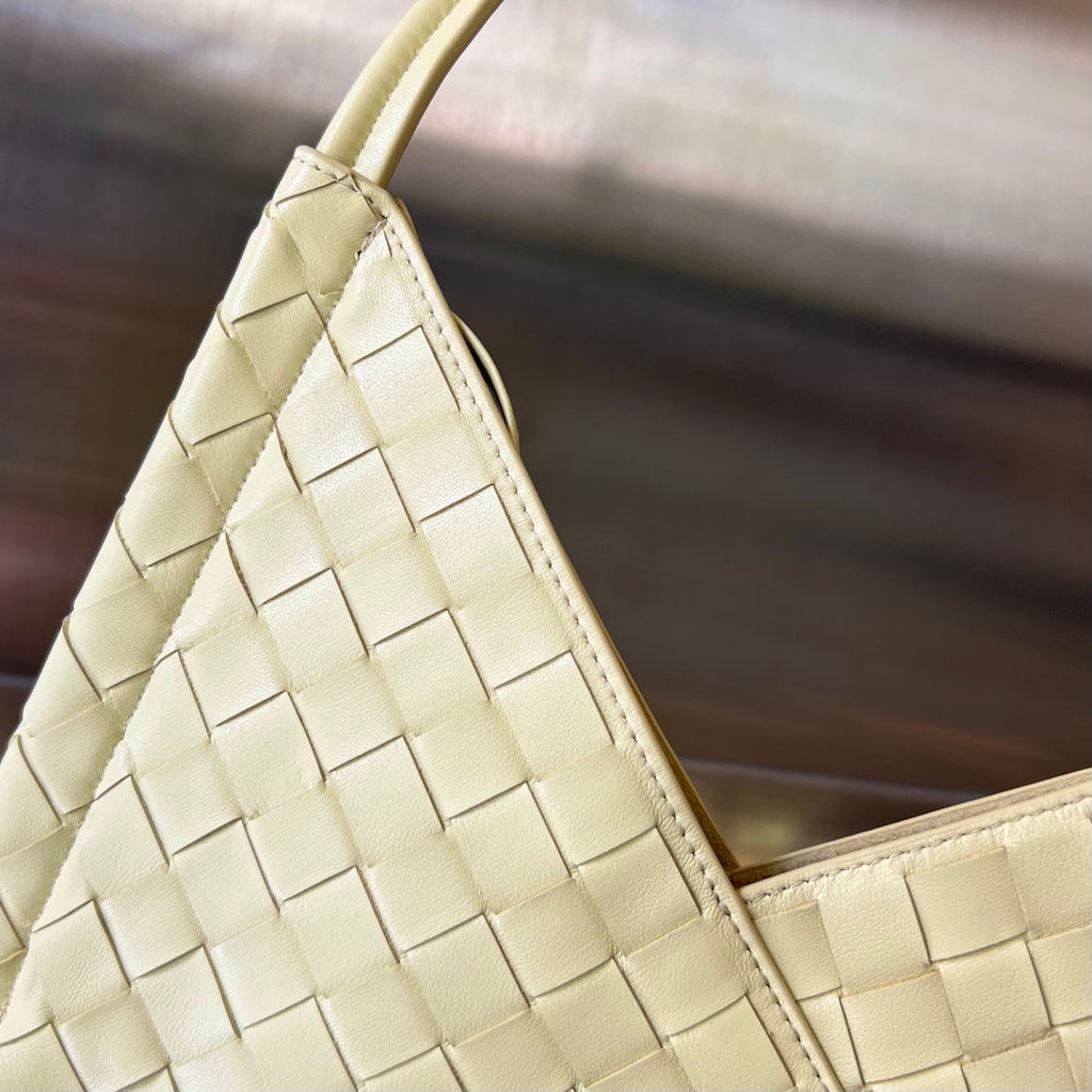 Bottega Veneta Mini Solstice 30 Dark Cream Lambskin Bag