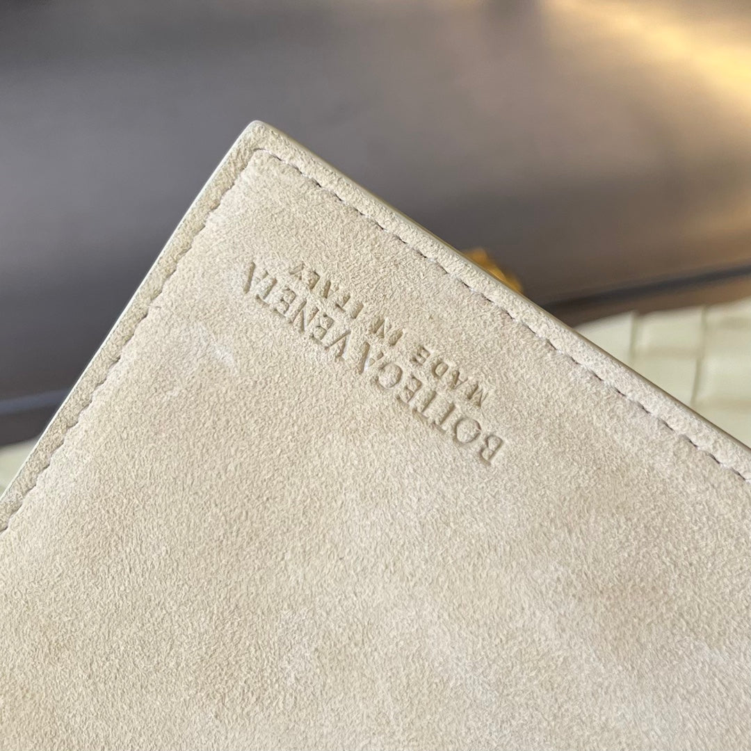Bottega Veneta Mini Solstice 30 Dark Cream Lambskin Bag