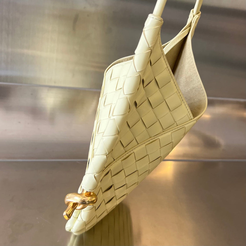 Bottega Veneta Mini Solstice 30 Dark Cream Lambskin Bag