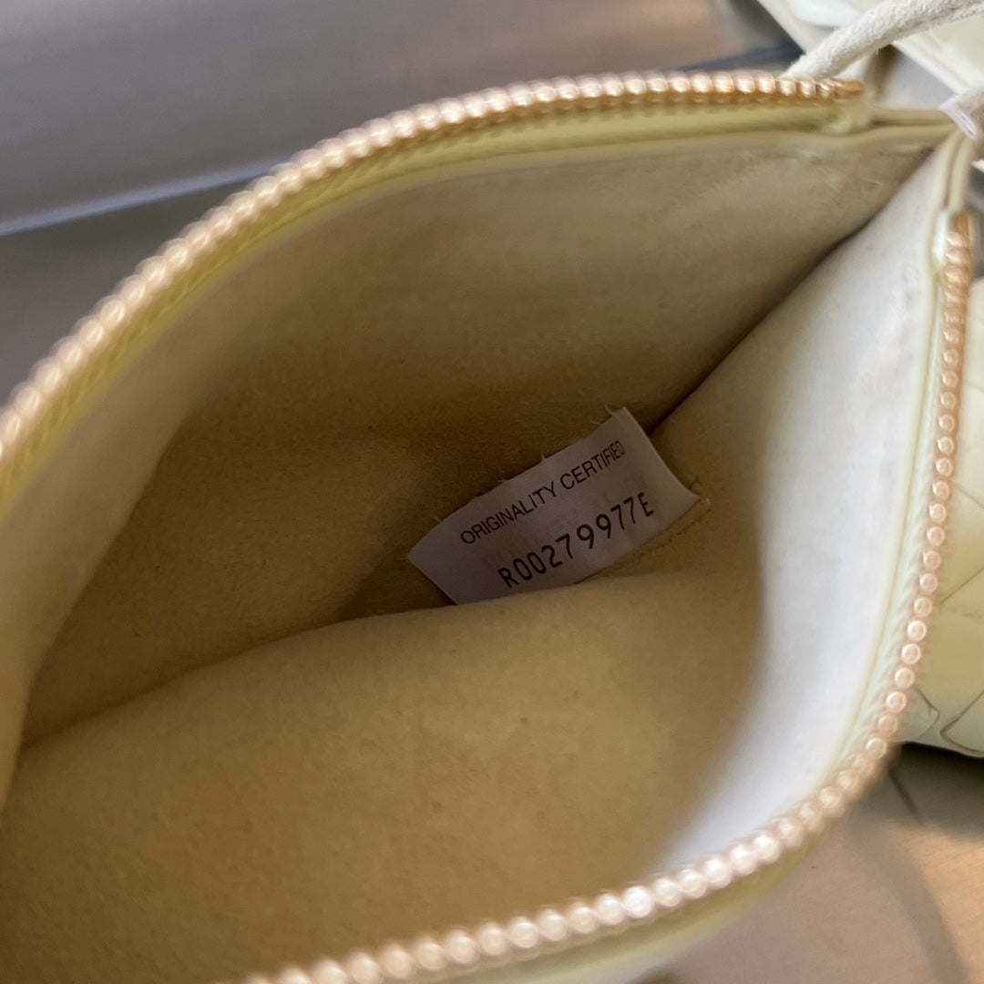 Bottega Veneta Mini Solstice 30 Dark Cream Lambskin Bag