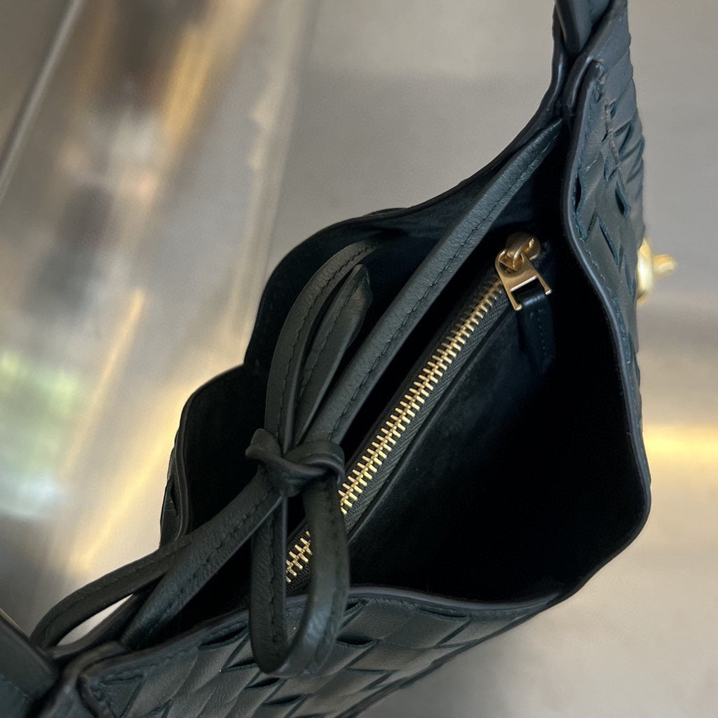 Bottega Veneta Mini Solstice 30 Black Lambskin Bag