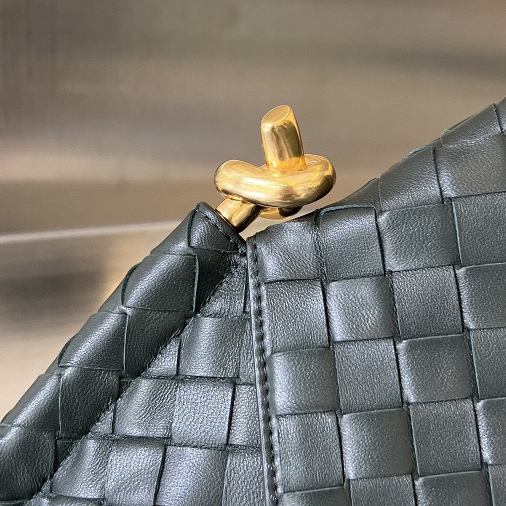 Bottega Veneta Mini Solstice 30 Black Lambskin Bag