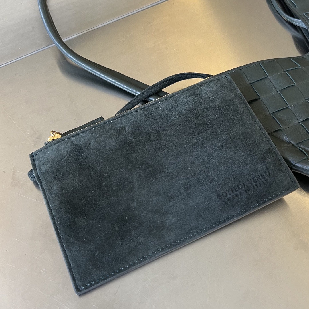 Bottega Veneta Mini Solstice 30 Black Lambskin Bag