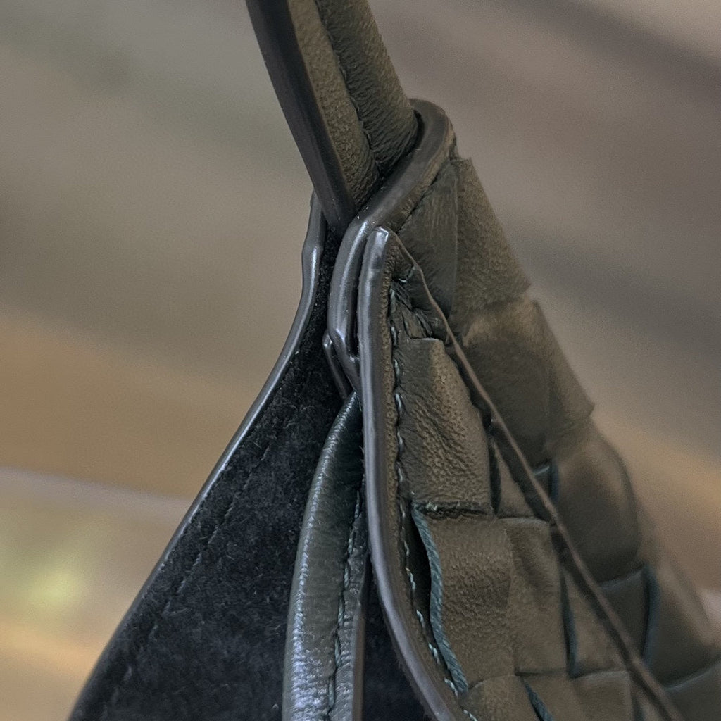 Bottega Veneta Mini Solstice 30 Black Lambskin Bag