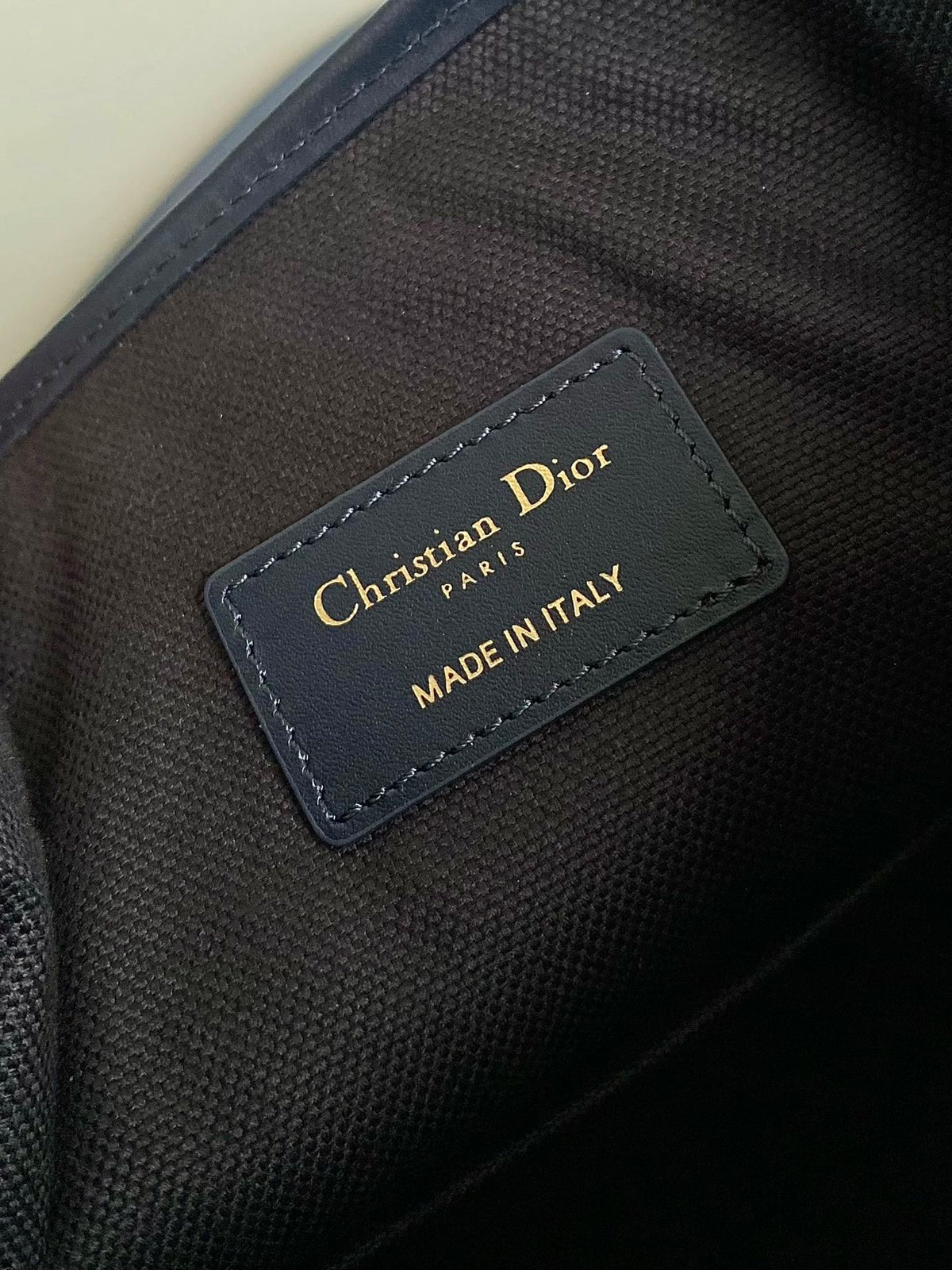 Dior Medium C'Est 24 in Blue Cd-Embossed Oblique Jacquard Bag