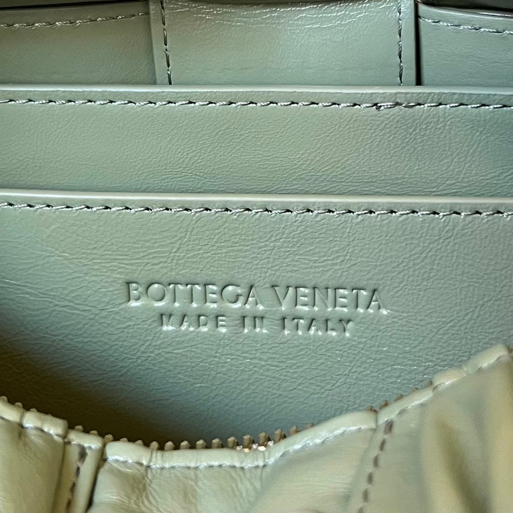Bottega Veneta Small Brick Cassette 23 in Swamp Green Soft Lambskin Bag