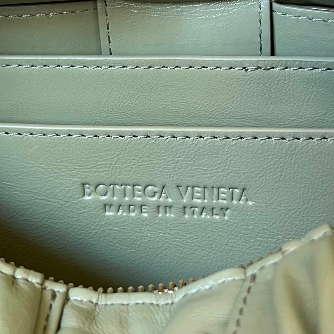 Bottega Veneta Small Brick Cassette 23 in Swamp Green Soft Lambskin Bag