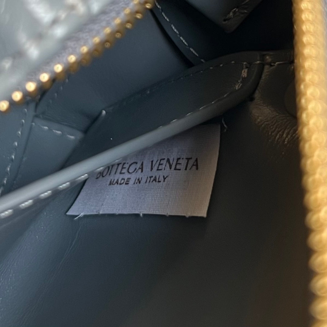 Bottega Veneta Small Brick Cassette 23 in Zinc Gray Soft Lambskin Bag