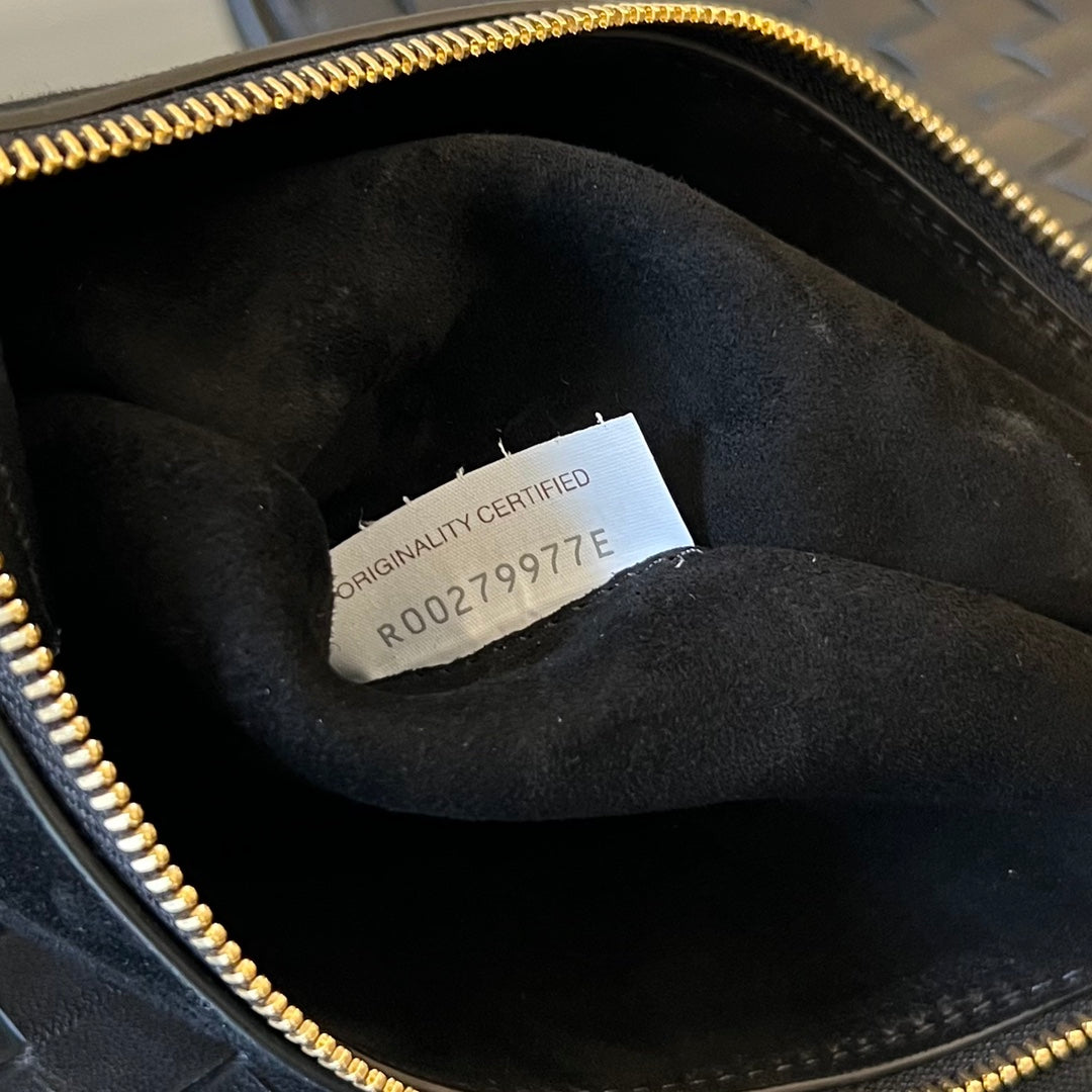 Bottega Veneta Medium Solstice 44 Black Lambskin Bag