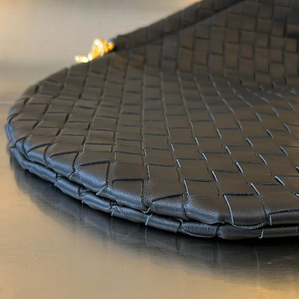 Bottega Veneta Medium Solstice 44 Black Lambskin Bag
