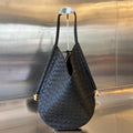 Bottega Veneta Medium Solstice 44 Black Lambskin Bag
