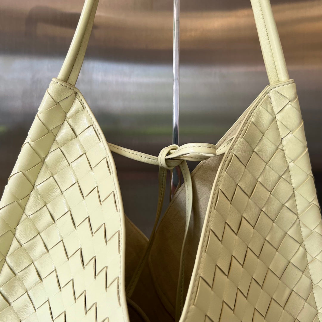 Bottega Veneta Medium Solstice 44 Dark Cream Lambskin Bag