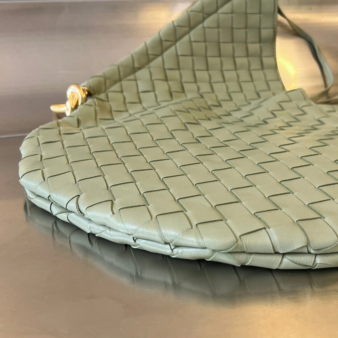 Bottega Veneta Medium Solstice 44 Sardine Grey Lambskin Bag