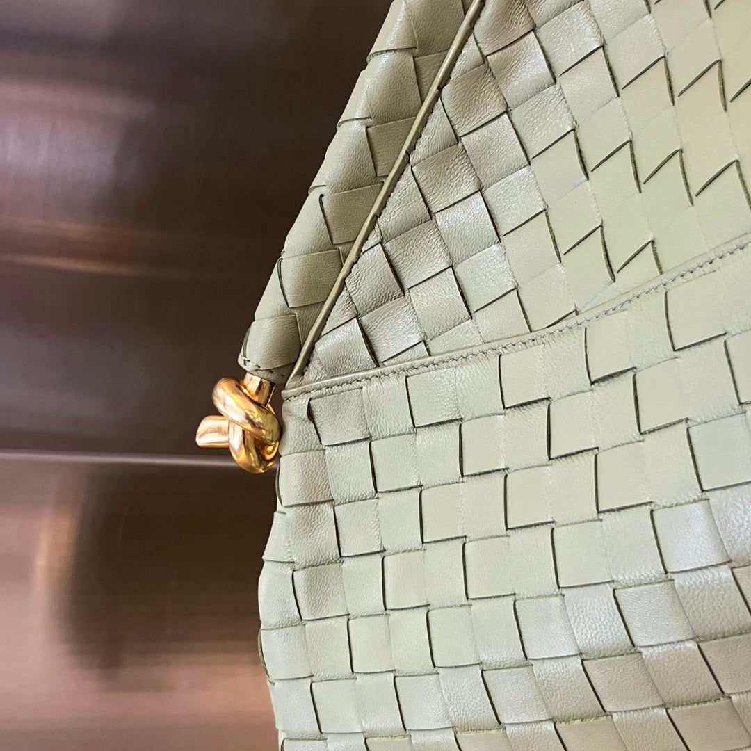 Bottega Veneta Medium Solstice 44 Sardine Grey Lambskin Bag