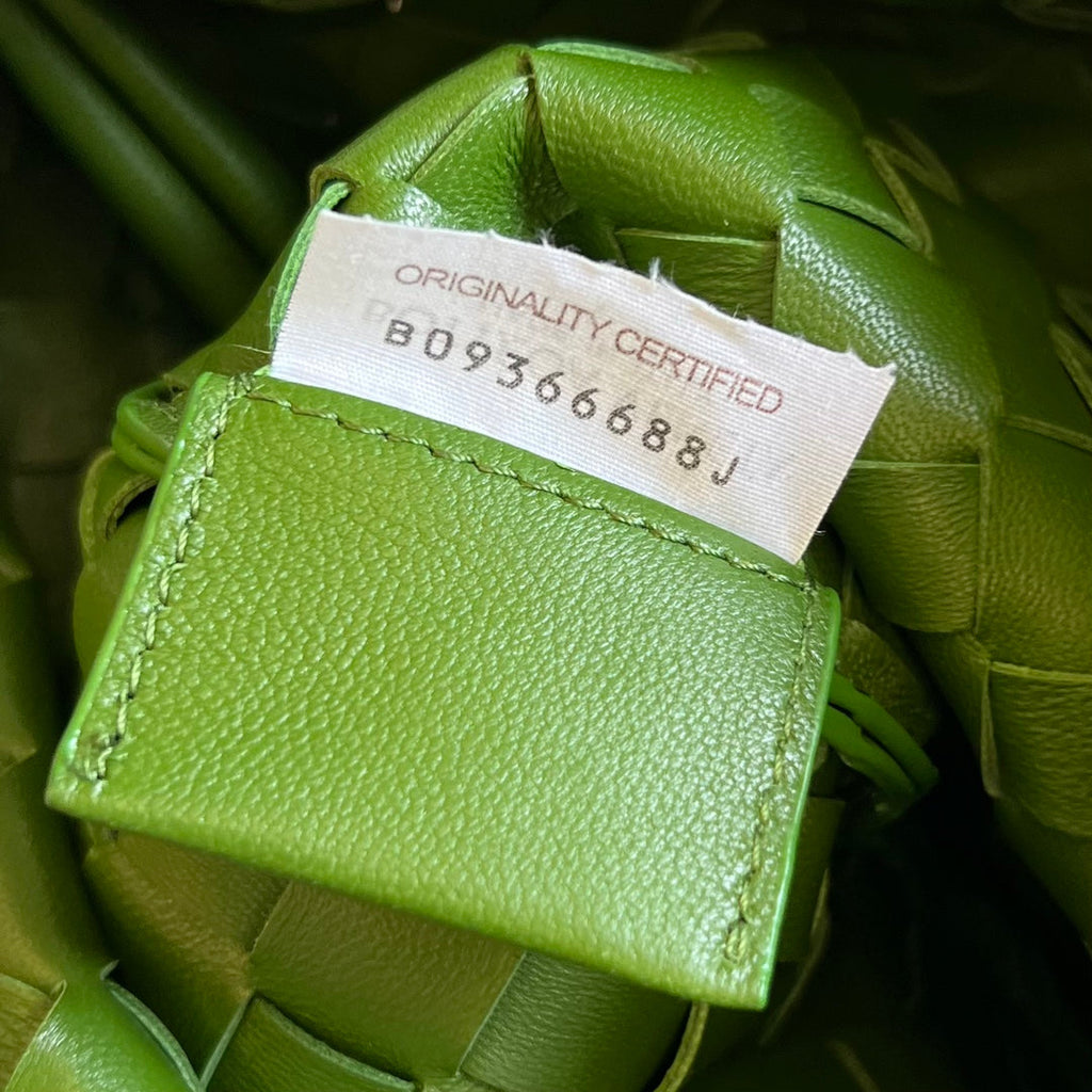 Bottega Veneta Sardine 33 with Chain in Emerald Green Lambskin Bag