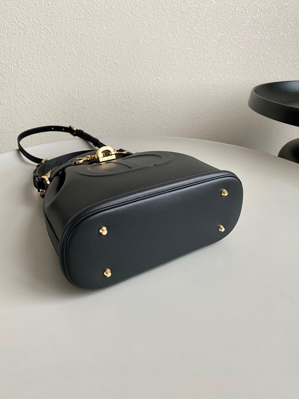Dior Medium C'Est 24 in Black Cd-Embossed Calfskin Bag